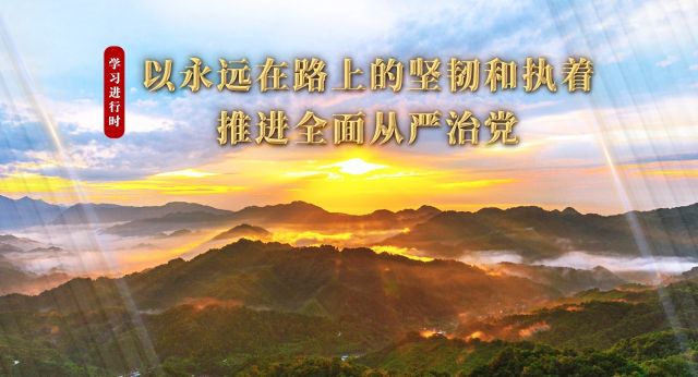 学习进行时丨以永远在路上的坚韧和执着推进全面从严治党