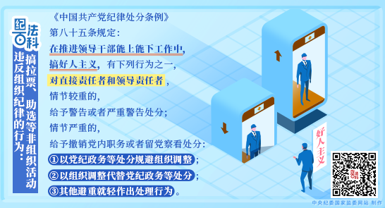 纪法百科丨违反组织纪律的行为：在能上能下工作中搞好人主义