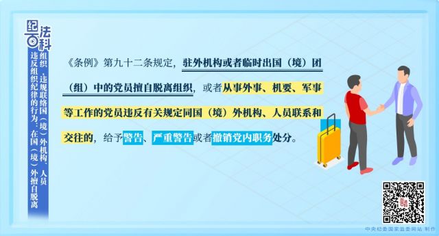 纪法百科丨违反组织纪律的行为：在国（境）外擅自脱离组织