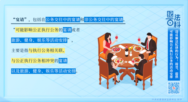 纪法百科丨违反廉洁纪律的行为:接受、提供可能影响公正执行公务的活动安排